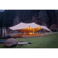 Tente Bédouine Extensible Professionnelle de Designer, Styles Variés, Imperméable, pour Extérieur, avec Cadre en Aluminium Revêtu de PU