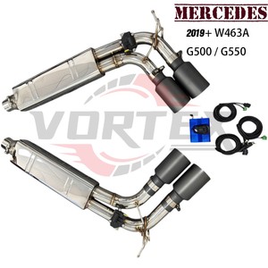 Vortex Remote Control Valved Stainless <b>Exhaust</b> System For Benz W463A G550 2016+ V8 Sound Tuning Upgrade Parts - Product Image 3