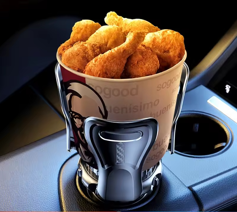 Luxury Style Retractable ABS Steel Car Cup Holder for Popular Cars - Green Poplar Inc