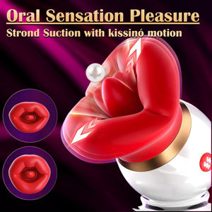 Vibrador <span class=keywords><strong>de</strong></span> Punto G con Succión <span class=keywords><strong>de</strong></span> Labios Rojos XLN, <span class=keywords><strong>el</strong></span> Más Vendido, Realmente Suave, 10 Frecuencias, Recargable por USB, Resistente al Agua IPX7 - Product Image 5