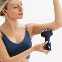 Brosse de massage micro-courant à 3 niveaux de réglage de température, compresse chaude, outil de modelage corporel et de raclage pour le visage, prises AU/US/CN