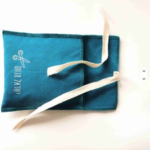 Pochette en toile OEM 8oz, pochette à cordon exquise pour cadeau, sac à bijoux en coton 100% - Product Image 2