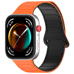 Bracelet en caoutchouc magnétique sport réglable en silicone pour <span class=keywords><strong>Huawei</strong></span> Watch Fit 4 <span class=keywords><strong>Pro</strong></span> pour <span class=keywords><strong>Huawei</strong></span> Watch Fit 3 Fit 4 (WB1100T) - Product Image 1