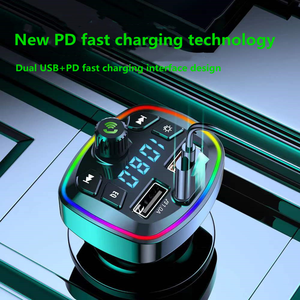 Cargador de teléfono para coche, dispositivo de carga rápida PD, puerto USB Dual, reproductor de <span class=keywords><strong>Bluetooth</strong></span>-MP3 BT5.0, receptor FM inalámbrico, transmisor FM - Product Image 5