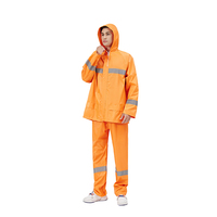 Imperméable pour homme en polyester enduit de PVC, à séchage rapide, avec bandes réfléchissantes, pour moto, randonnée et activités de plein air