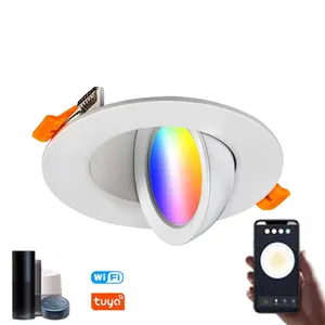 Luz LED para pote 9W 4 Polegadas Gimbal Downlight giratório mais vendido na América Canadá