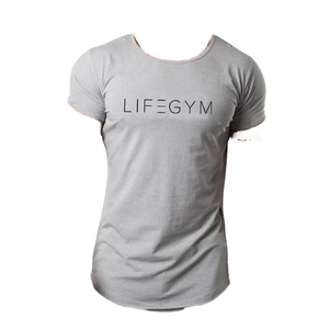 T-shirt à manches courtes coupe classique en maille 220 grammes, personnalisé avec logo, pour le sport et l'entraînement, collection populaire 2026 - Product Image 1