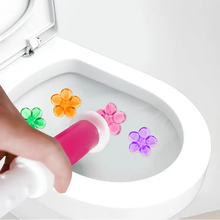 Nettoyant pour toilettes Gel de fleur nettoyant parfum déodorant nettoyant pour toilettes désodorisant