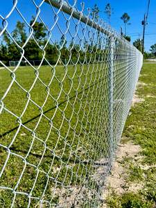 Rouleau de clôture en maille de cyclone galvanisée de 100 pieds, 8 pieds, 8 pieds, 6 pieds, revêtement en vinyle noir PVC, clôture en chaîne de 50 pieds - Product Image 3