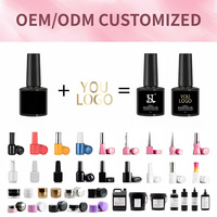 Gel de construction multifonction 8-en-1 HS avec logo personnalisé, 8 ml, 41 couleurs, sans HEMA/TPO/MHQ, conforme aux normes européennes, pour extension d'ongles