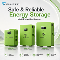 Kit d'énergie solaire résidentiel BLUETTI avec stockage de batterie pour maisons, commerces, cliniques et bureaux, prise en charge PAYGO