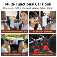 Support de téléphone multifonctionnel pour siège de voiture, support de tablette réglable pour appuie-tête de siège arrière, idéal pour les flottes de voitures de location, commande en gros