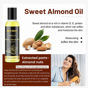 <span class=keywords><strong>Aceite</strong></span> <span class=keywords><strong>de</strong></span> <span class=keywords><strong>almendras</strong></span> <span class=keywords><strong>dulces</strong></span> 100% puro natural prensado en frío virgen extra sin refinar <span class=keywords><strong>para</strong></span> <span class=keywords><strong>la</strong></span> piel del cabello cuerpo <span class=keywords><strong>aceite</strong></span> portador <span class=keywords><strong>de</strong></span> uñas y <span class=keywords><strong>barba</strong></span> - Product Image 2