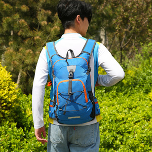 Outdoor <b>Backpack</b> Nylon Hiking Cycling 18 In Adjustable Shoulders Multi Functional <b>Large</b> Capacity Unisex Solid Color - Product Image 3
