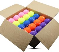 Jouet pour animaux de compagnie, balle de tennis pour chiot de petite taille, OEM/ODM, caoutchouc durable, mini balle de 2 pouces, jeu d'entraînement et de chasse en intérieur