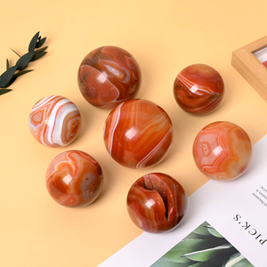 Wholesale High Quality Polished <b>Crystal</b> <b>Ball</b> Red Agate Sphere <b>Crystal</b> Sphere for Healing - Product Image 2