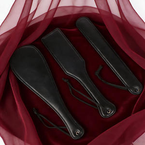 Antpop PAD-0186 Pagaie en cuir polyuréthane imperméable SM Flog Sex Toy Rouge/Noir Jeu de bondage pour couples Flirt <span class=keywords><strong>BDSM</strong></span> pour adultes - Product Image 6