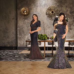 Robe de soirée élégante pour femmes, robe de soirée à manches longues pour bal de promo, réception de mariage et soirée de gala - Product Image 3