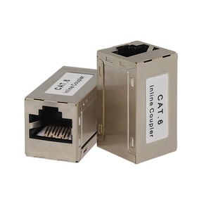 Puxin 8P8C mạng RJ45 Cáp mô-đun kim loại <span class=keywords><strong>Cat6</strong></span> che chắn Inline <span class=keywords><strong>Coupler</strong></span> nữ Jack viễn thông các bộ phận cho STP ftpcat6 cat6A - Product Image 1