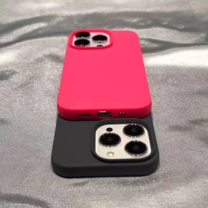 Coque de téléphone semi-couverte mate couleur unie pour iPhone 17 16 15 14 13 12 11 Pro Max – Housse de protection ultra-fine antichoc - Product Image 5