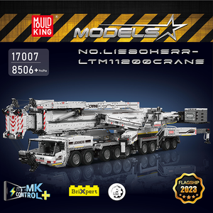 Khuôn Vua 17007 8506pcs kỹ thuật Serie RC ltm11200 cần cẩu xe tải xây dựng khối mô hình kỹ thuật giáo dục đồ chơi lễ hội Quà Tặng - Product Image 2