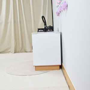 Cuisine en bois pour enfants avec four, micro-ondes, cuisinière, évier et réfrigérateur, ensemble de cuisine d'imitation Montessori - Product Image 4