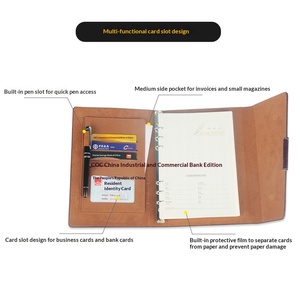 Libreta de Negocios con Logotipo Personalizado, Bloc de Notas de Hojas Sueltas, Libreta de Cuero para Reuniones de Oficina, Libreta de 80 g/m² - Product Image 5