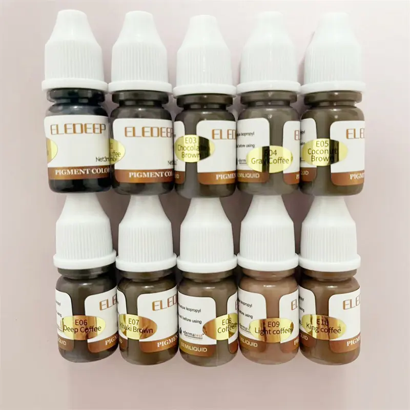 2023z Bestseller 16 Kleuren Wenkbrauw/Lippen Tattoo Inkt En Microblading Pigment Voor Permanente Make-Up Microblading Pigment Inkt