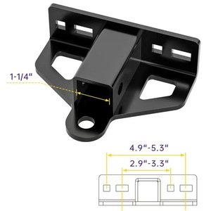 Attelage de tondeuse à gazon de haute qualité 1-1/4 pouce avec récepteur en acier robuste de 6 mm d'épaisseur pour remorque - Product Image 6