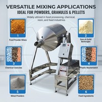 Mélangeur à tambour SUS304 pour sucre de canne avec arômes et colorants, capacités 50L, 100L, 280L, 500L