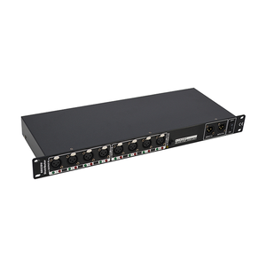 DMX Splitter DMX512 Décodeur de signal 2 entrées 8 sorties Amplificateur de signal arrière - Product Image 3