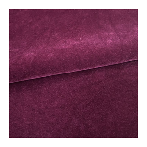 100% polyester <strong>purple</strong> color cotton <strong>Velvet</strong> Flocked Upholstery Fabric - Product Image 2