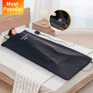 Fuerle New Arrival Đầy Đủ Cơ Thể Dây Kéo Phòng Tắm Hơi Xách Tay Tắm Hơi Chăn Cho Hồng Ngoại Tắm Hơi Chăn Hồng Ngoại - Product Image 1