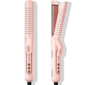 Fer à lisser et à boucler Ufree en céramique tourmaline, double usage, à air froid, anti-brûlure, avec ions négatifs, pour cheveux secs et humides - Product Image 1