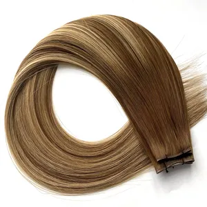 2024 Invisible Comfortable Super Thin Remy Russian Genius Weft Hair Extensions