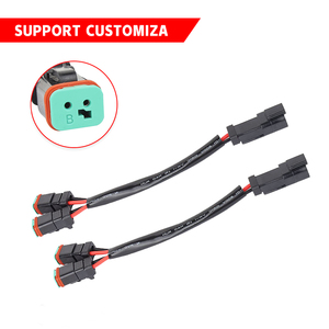 防水DTオス-メス1-2スプリッターケーブル8ピンDTコネクターアダプターハーネス（自動車用LEDライト用） - Product Image 6