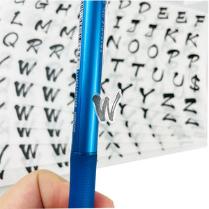 Dizüstü bilgisayar kendinden yapıştırıcı şeffaf kendinden yapışkanlı düğün doğum günü hediyesi dekoratif kendinden yapışkanlı etiket alfabe sticker - Product Image 5