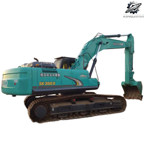Excavadora de cadenas Kobelco 350 usada, de segunda mano, marca original japonesa, 350 toneladas, excavadora de gran tamaño Komatsu, excavadora sobre orugas. - Product Image 1