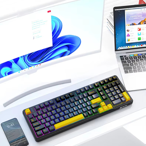Teclado mecánico inalámbrico Attack Shark X98, junta de tres modos, teclado para juegos grabado lateral para deportes electrónicos personalizado - Product Image 4