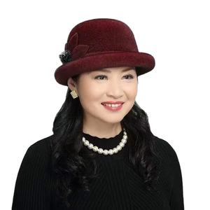 <span class=keywords><strong>Cappello</strong></span> invernale da <span class=keywords><strong>donna</strong></span> vecchia <span class=keywords><strong>donna</strong></span> <span class=keywords><strong>cappello</strong></span> a <span class=keywords><strong>cloche</strong></span> in lana di mezza età - Product Image 3