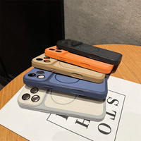 Étui de téléphone portable magnétique givré de haute qualité pour iPhone 17 16 15 14 Pro Max, pour iPhone 17 Pro Max, couleur bleu ciel