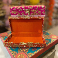 Boîte cadeau religieuse indienne en MDF faite à la main avec serrure – Boîte décorative multifonction recyclable pour table, mariage, Noël, fête