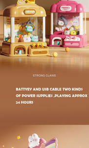 لعبة آلة مخلب جديدة للأطفال من KK مصنوعة من البلاستيك ABS، آلة بيع الحلوى الصغيرة، لعبة تعليمية للحفلات وأعياد الميلاد مع أضواء وأصوات - Product Image 4