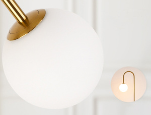 Đèn sàn hai chức năng Bàn cà phê bằng đá cẩm thạch-Khung hình elip vàng tối giản & bóng râm toàn cầu, ánh sáng phòng chờ sang trọng - Product Image 5