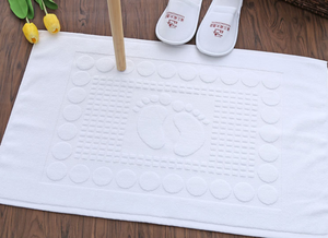 Hôtel moderne cinq étoiles 50*80 <span class=keywords><strong>tapis</strong></span> de pied absorbant épaissi pur coton salle de bain toilette sol serviette en gros - Product Image 2