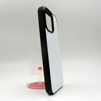 Vente en gros d'étuis pour téléphone portable à sublimation 2D en caoutchouc souple pour Iphone14/14 Pro/14 Pro Max/14 Plus avec insert en aluminium
