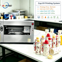Impresora de Tazas de Cerámica Suntec STR-180D, Máquina de Impresión Digital UV Cilíndrica para Tazas de Café Personalizadas, Regalos, Recuerdos, Venta al Por Mayor