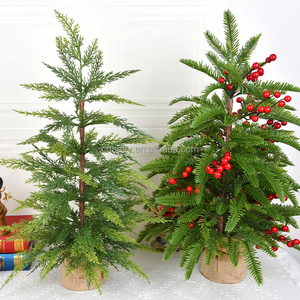 Wholesale 50-70cm <b>Mini</b> Cedar Artificial <b>Christmas</b> <b>Tree</b> Eco-Friendly Lightweight Custom Color China Supplier High Quality - Product Image 3