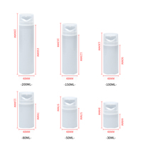 Flacons pompe sans air blancs de 30 ml, 50 ml, 80 ml, 100 ml, 120 ml, 150 ml pour crème visage, émulsion, lotion