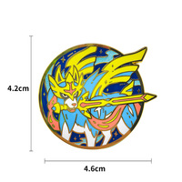 Broche en émail Pokémon de haute qualité, motif monstre mythique de dessin animé japonais classique, artisanat métallique, décoration vestimentaire